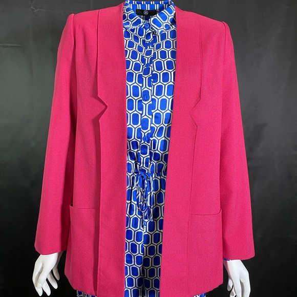 Vintage Women’s Pink Open Blazer / Size Medium - Picture 1 of 8